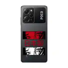 Алый чехол на Xiaomi Poco X5 Pro 5G / Поко Х5 Про 5G прозрачный, с рисунком, защита камеры