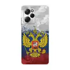 Синий чехол на Xiaomi Poco X5 Pro 5G / Поко Х5 Про 5G прозрачный, с рисунком, защита камеры