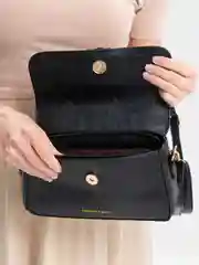 Черный женская сумка через плечо