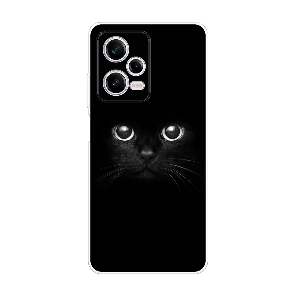 Шоколадный чехол на Xiaomi Redmi Note 12 Pro / Сяоми Редми Нот 12 Про прозрачный, с рисунком