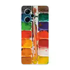 Бордовый чехол на Xiaomi Redmi Note 12 Pro Plus / Сяоми Редми Нот 12 Про плюс прозрачный с рисунком