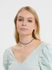 Черный чокер на шею/ Чокер из бисера/ Украшение на шею