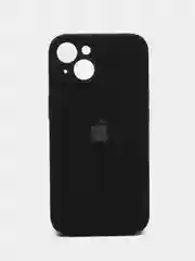 Черный чехол Silicone Case iPhone 12, 13, 14, Pro, Pro Max, с закрытым низом, айфон, силикон кейс