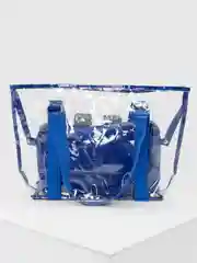 Синий сумка прозрачная пляжная