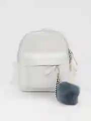 Черный рюкзак женский, мини, со съемным украшением, 2 цвета