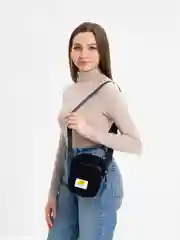 Черный сумка женская из вельвета через плечо / сумка на плечо унисекс