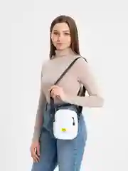 Белый сумка женская из вельвета через плечо / сумка на плечо унисекс