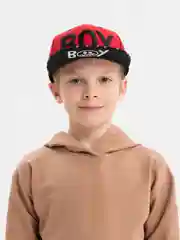 Красный кепка бейсболка детская для мальчика снэпбэк с рисунком BOY с прямым козырьком