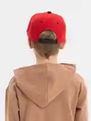 Красный кепка бейсболка детская для мальчика снэпбэк с рисунком BOY с прямым козырьком