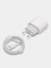Зарядное устройство для iPhone, блок Type-C, PD, 20W и кабель Type-C - Lightning