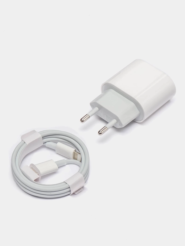 Зарядное устройство для iPhone, блок Type-C, PD, 20W и кабель Type-C - Lightning