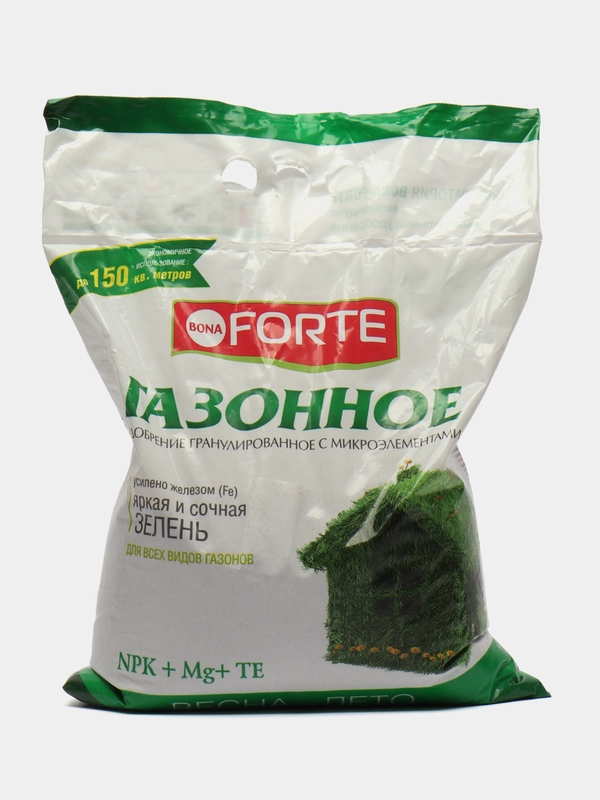 Комплексное минеральное удобрение Bona Forte "Газонное", весна, гранулированное