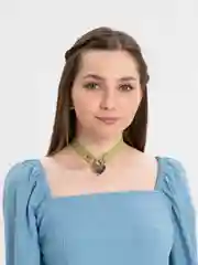 Салатовый чокер с замком-сердечком и ключом, женский, на шею