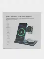 Белый беспроводное зарядное устройство 3 в 1 для Apple, Android / Зарядная станция Qi