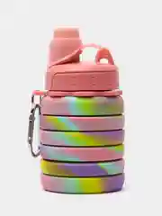 Желтый силиконовая бутылка для воды для спортзала, велосипеда или похода, складная, 500 мл