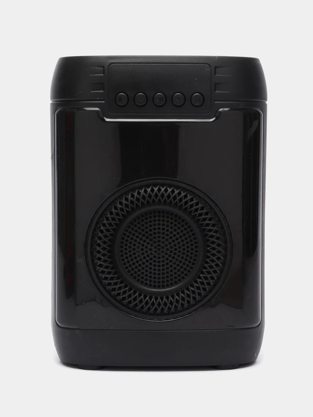 Черный беспроводная портативная музыкальная bluetooth колонка 1443, с подсветкой