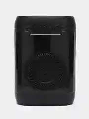 Черный беспроводная портативная музыкальная bluetooth колонка 1443, с подсветкой