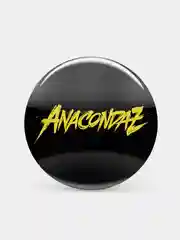 Желтый значок Anacondaz, 37 мм