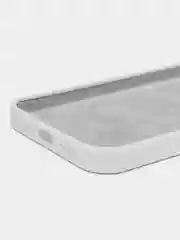 Белый чехол Silicone Case iPhone 12, 13, 14, Pro, Pro Max, с закрытым низом, айфон, силикон кейс
