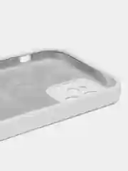 Белый чехол Silicone Case iPhone 12, 13, 14, Pro, Pro Max, с закрытым низом, айфон, силикон кейс