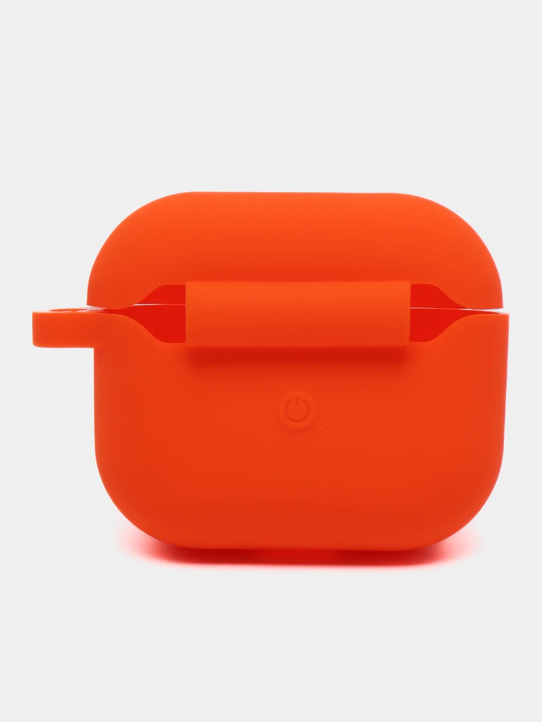 Оранжевый силиконовый чехол для Apple AirPods 3 поколения 2021 (с карабином)