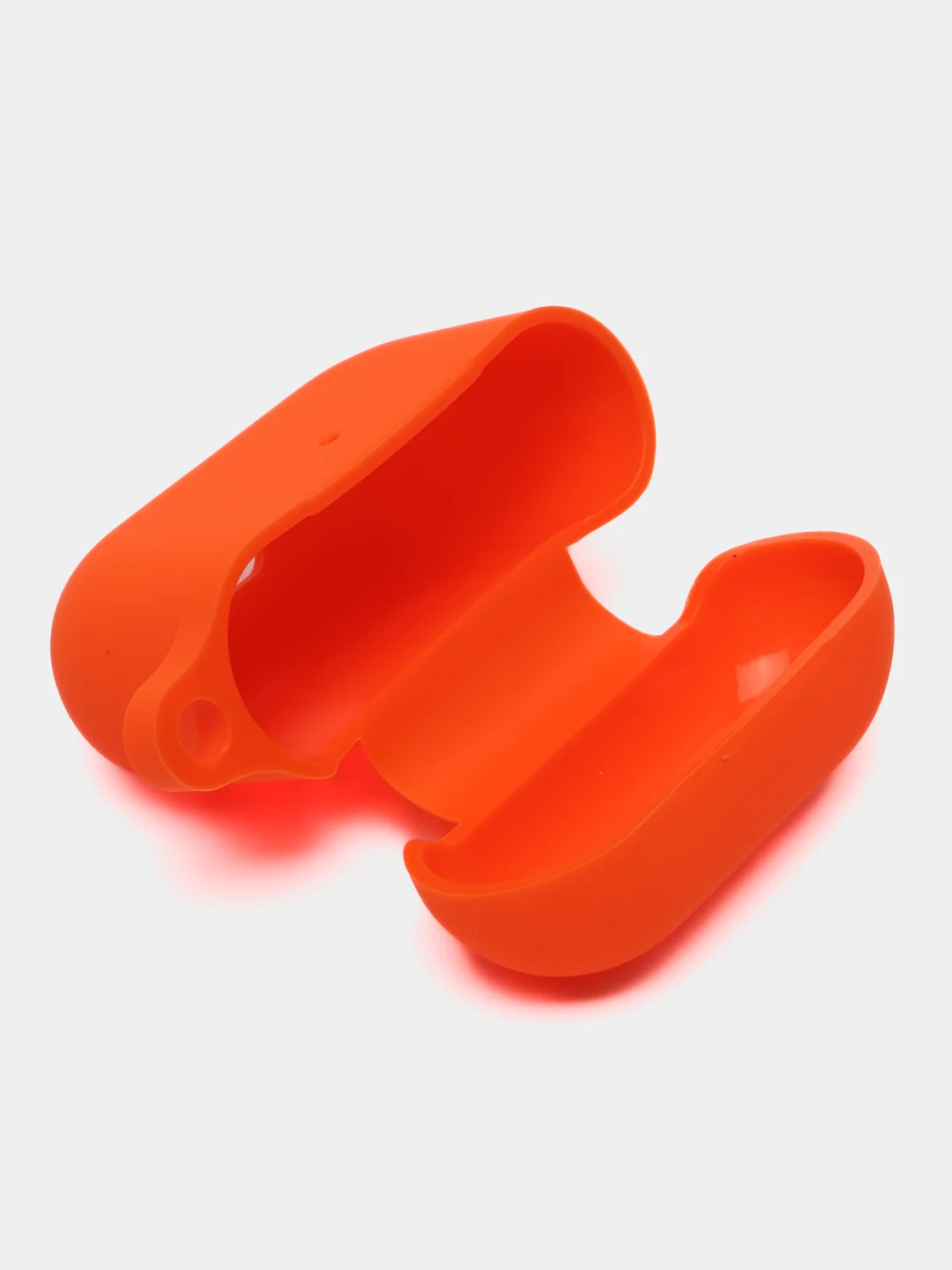 Оранжевый силиконовый чехол для Apple AirPods 3 поколения 2021 (с карабином)