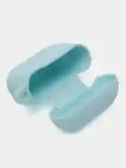 Небесно-голубой силиконовый чехол для Apple AirPods 3 поколения 2021 (с карабином)