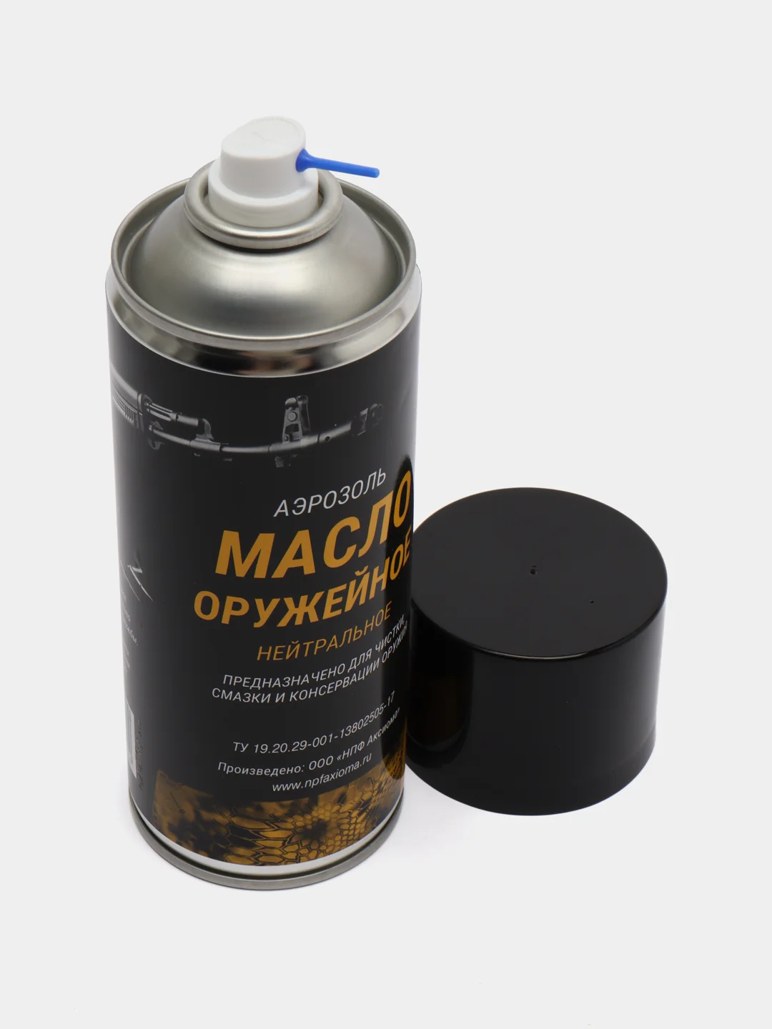 Масло оружейное, нейтральное, аэрозоль, 400 мл, для чистки, смазки, консервации ружья