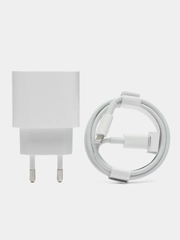 Зарядное устройство для iPhone, блок Type-C, Type-C / Lightning, 20W