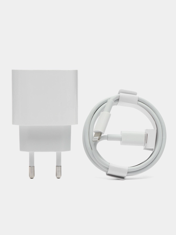 Зарядное устройство для iPhone, блок Type-C, Type-C / Lightning, 20W