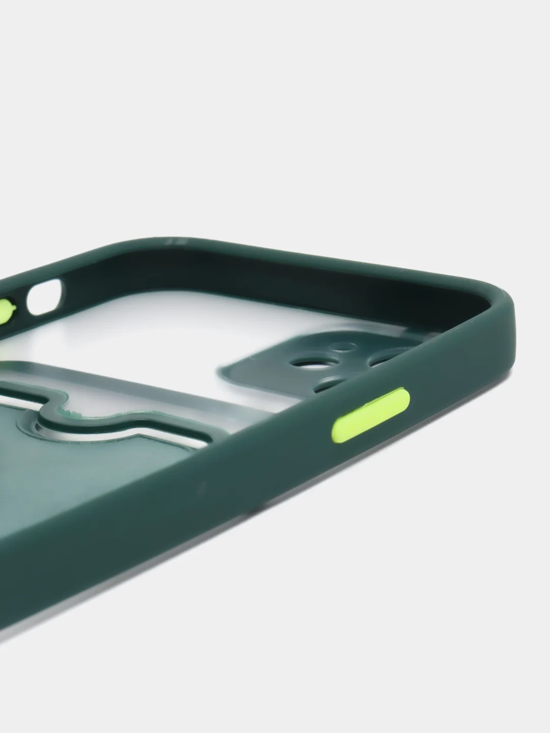 Тёмно-бирюзовый чехол на iPhone XR, X, XS, 11, 12, 12Pro, 13, 13 Pro, с карманом для карт