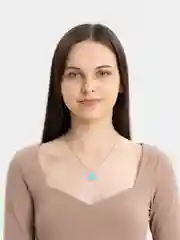 Голубой цепочка на шею "Приведенье", 4 цвета, 50 см