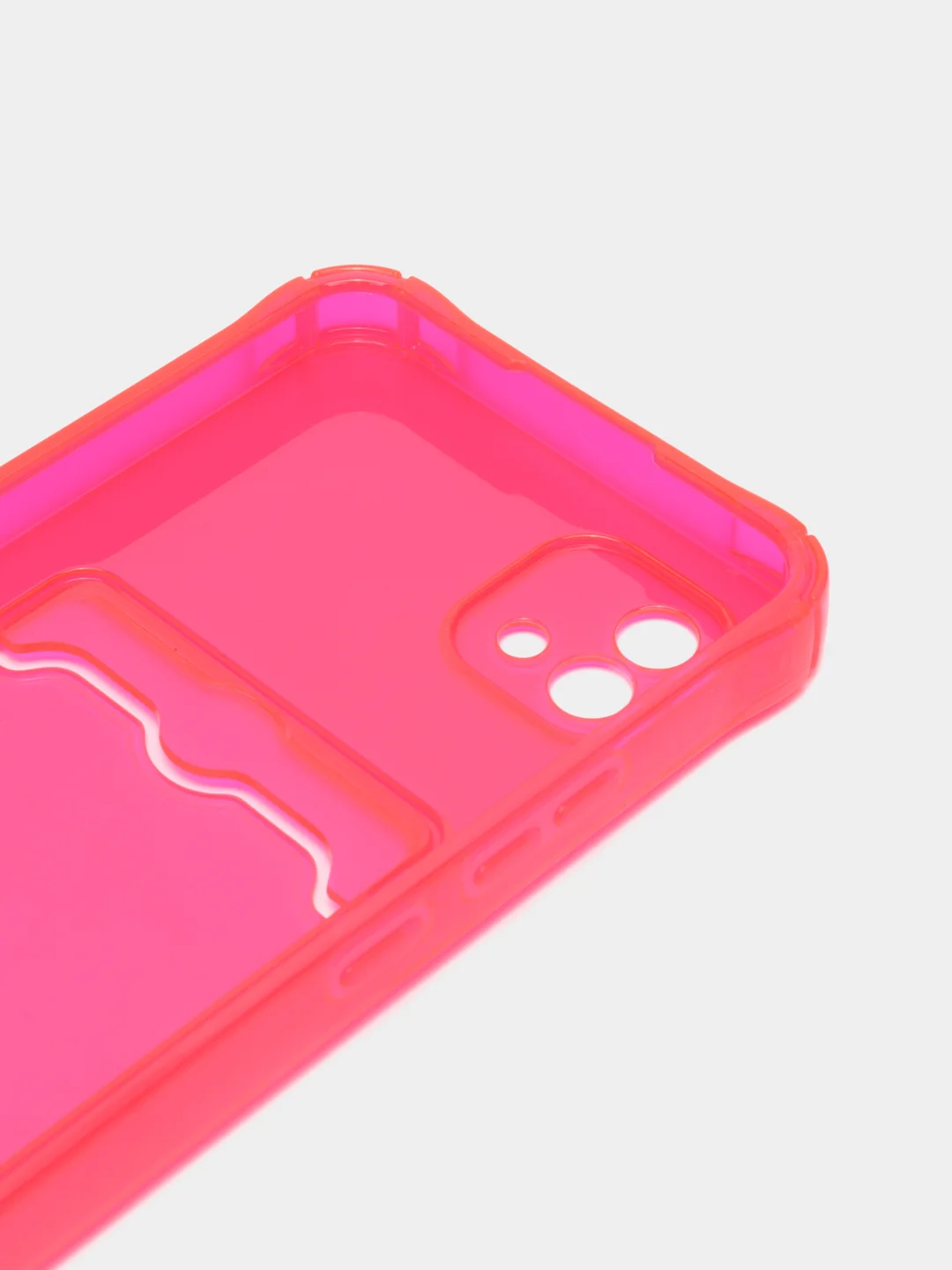 Золотой силиконовый чехол для Realme C20 / C11 2021 (Реалми С20, С11 2021), с карманом, прозрачный