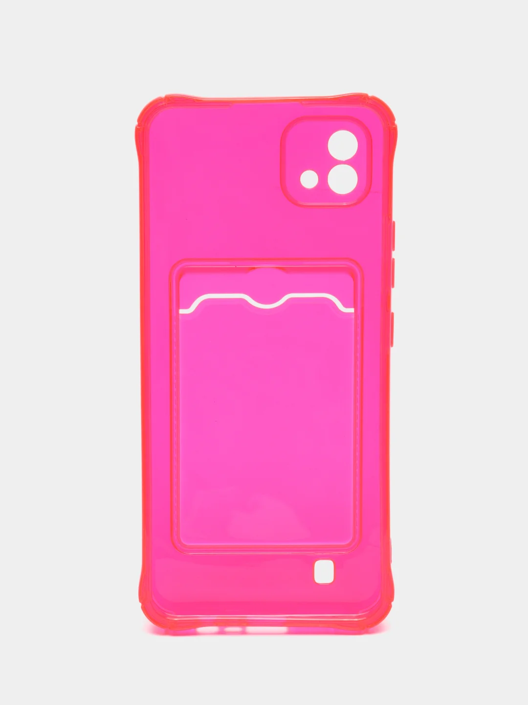 Золотой силиконовый чехол для Realme C20 / C11 2021 (Реалми С20, С11 2021), с карманом, прозрачный