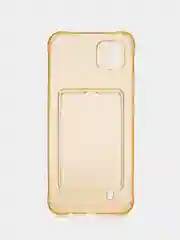 Золотой силиконовый чехол для Realme C20 / C11 2021 (Реалми С20, С11 2021), с карманом, прозрачный