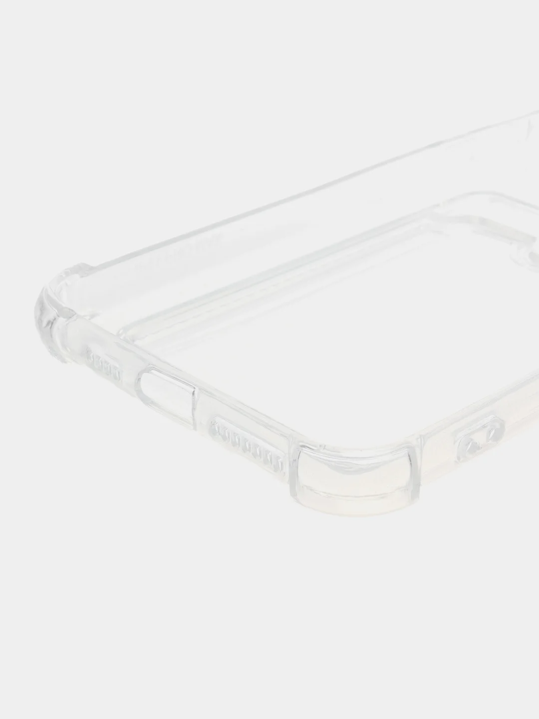 Голубой чехол для iPhone 11/12/13/14/Pro/Max/XR/7/8 прозрачный с отделом-карманом отсеком для карт
