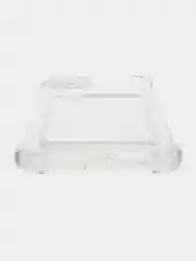 Голубой чехол для iPhone 11/12/13/14/Pro/Max/XR/7/8 прозрачный с отделом-карманом отсеком для карт