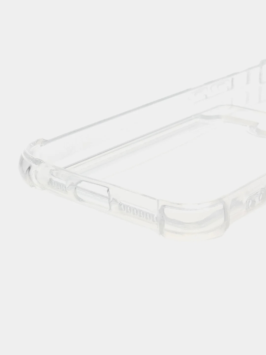 Голубой чехол для iPhone 11/12/13/14/Pro/Max/XR/7/8 прозрачный с отделом-карманом отсеком для карт