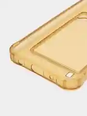 Золотой чехол для Samsung Galaxy A10 (Самсунг Галакси А10), с карманом для карт, прозрачный