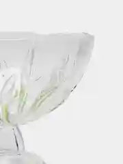Салатник на ножке Eve white-green, 220 мм