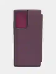 Фиолетовый чехол-книжка с прозрачным окном, Samsung S7/S8/S9/S9 Plus/S20/S20FE/Note10/Note20/M20/M51