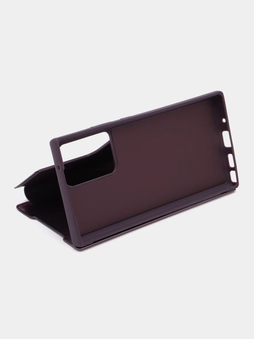 Фиолетовый чехол-книжка с прозрачным окном, Samsung S7/S8/S9/S9 Plus/S20/S20FE/Note10/Note20/M20/M51