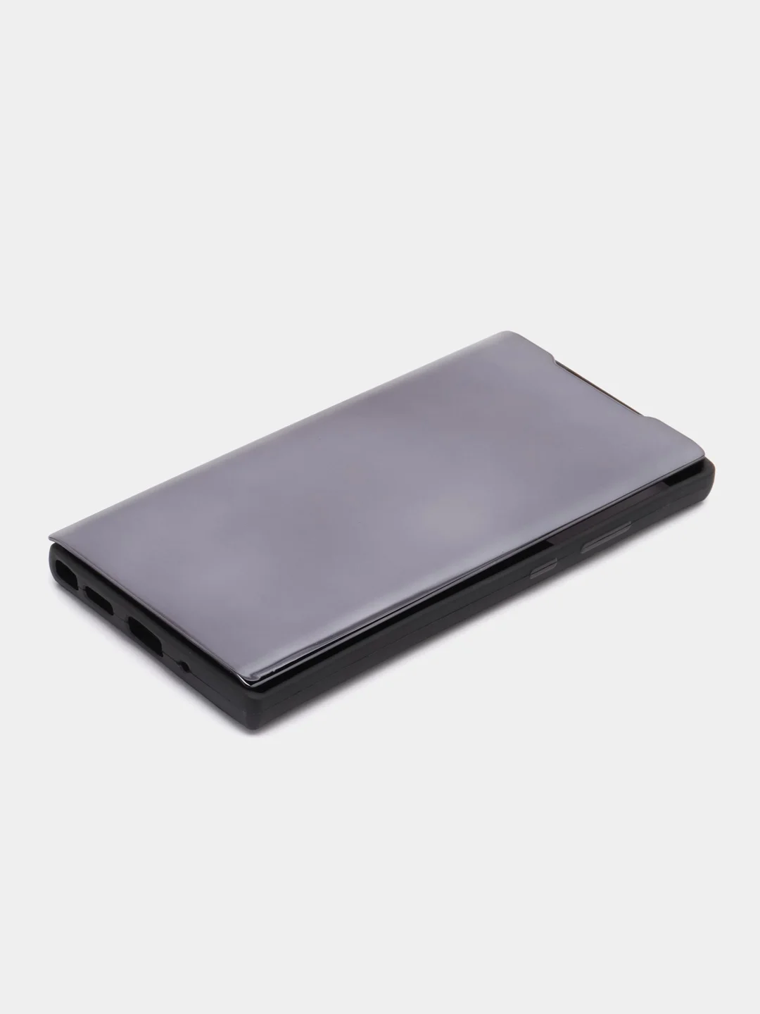 Хром чехол-книжка с прозрачным окном, Samsung S7/S8/S9/S9 Plus/S20/S20FE/Note10/Note20/M20/M51