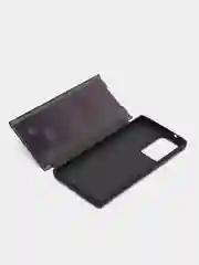 Хром чехол-книжка с прозрачным окном, Samsung S7/S8/S9/S9 Plus/S20/S20FE/Note10/Note20/M20/M51