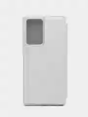 Серебряный чехол-книжка с прозрачным окном, Samsung S7/S8/S9/S9 Plus/S20/S20FE/Note10/Note20/M20/M51