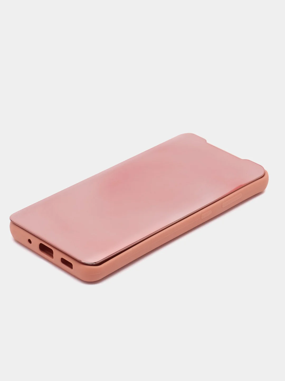 Коралловый чехол-книжка с прозрачным окном, Samsung S7/S8/S9/S9 Plus/S20/S20FE/Note10/Note20/M20/M51