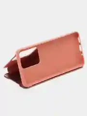 Коралловый чехол-книжка с прозрачным окном, Samsung S7/S8/S9/S9 Plus/S20/S20FE/Note10/Note20/M20/M51