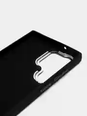 Черный чехол Samsung Galaxy S23 Ultra / Самсунг С23 Ультра плотный, с рисунком и мягким подкладом