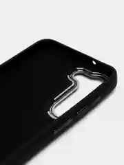 Оранжевый чехол на Samsung Galaxy S23 (Самсунг Галакси С23) плотный, с рисунком и мягким подкладом