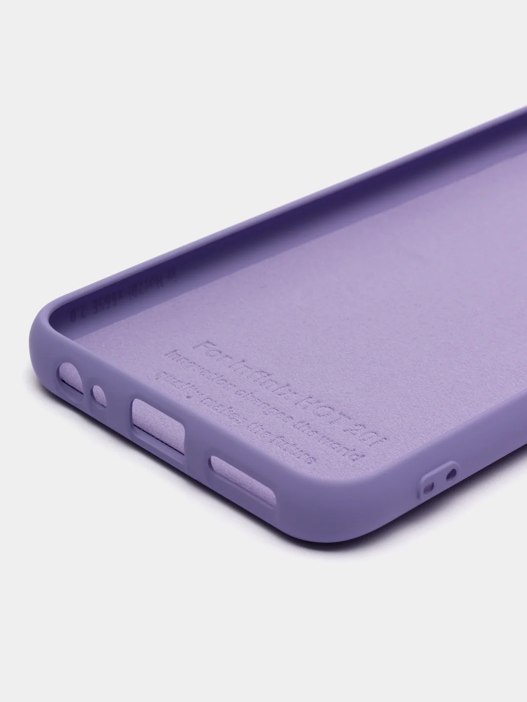 Лавандовый чехол силиконовый для Infinix Hot 20i / Инфиникс Хот 20Ай Silicone Cover